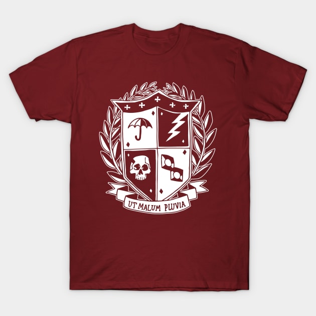 Umbrella Academy - School Crest T-Shirt by Dopamine Creative